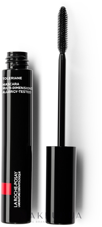 Гіпоалергенна туш для створення виразного об’єму вій - La Roche Posay Toleriane Mascara  — фото Black