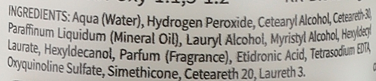 Парфумована окислювальна емульсія 1.05% - RR Line Parfymed Oxidizing Emulsion Cream — фото N2