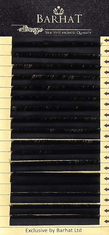 Накладные ресницы L+ 0,07 мм (12 мм), 18 линий - Barhat Lashes — фото N1