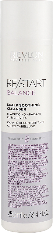 Мягкий шампунь для чувствительной кожи головы - Revlon Professional Restart Balance Scalp Soothing Cleanser — фото N4