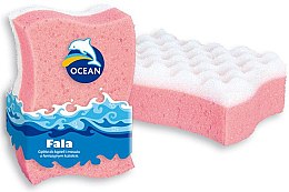 Парфумерія, косметика Губка масажна для купання "Fala", рожева - Ocean
