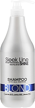 Шампунь для світлого волосся - Stapiz Sleek Line Blond Shampoo — фото N3