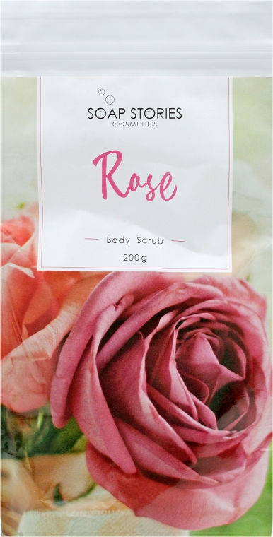 Скраб для тела "Роза" - Soap Stories(Doy-pack) — фото N1