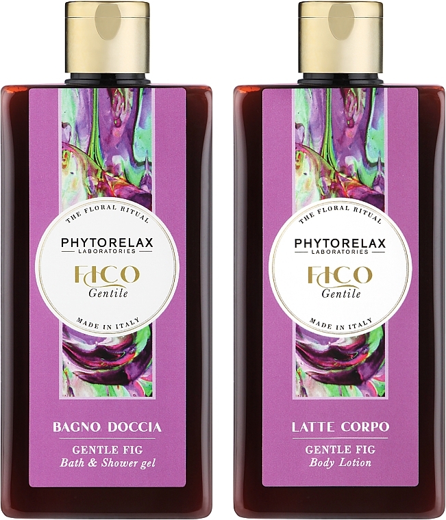 Набір - Phytorelax Laboratories The Floral Ritual Gentle Fig (sh/gel/250ml + b/lot/250ml) — фото N2