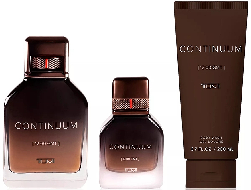 Tumi Continuum - Набор (edp/100ml + edp/30ml + sh/gel/200ml) — фото N2