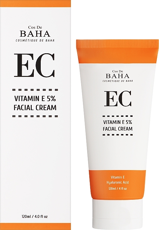 Крем для лица с витамином Е 5% - Cos De BAHA Vitamin E 5% Facial Cream  — фото N2