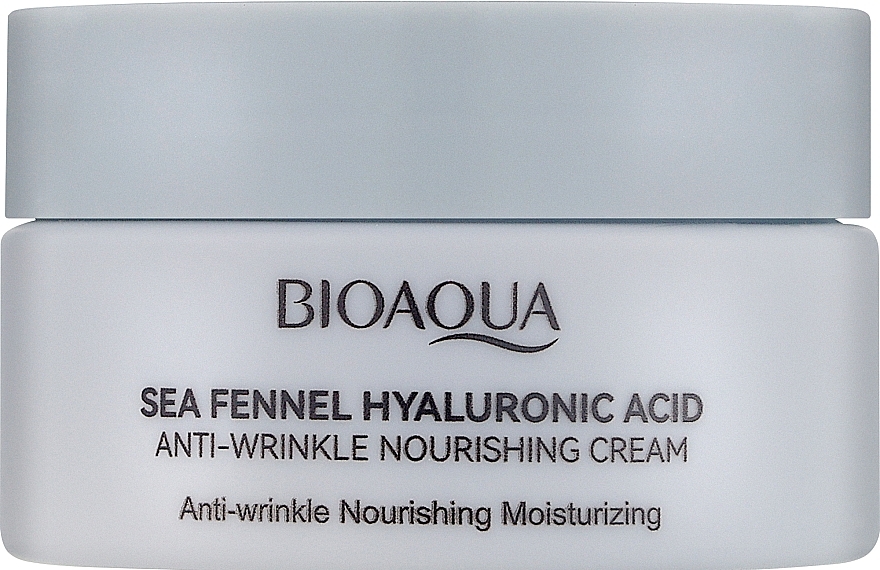 Живильний крем для обличчя від зморшок - Bioaqua Sea Fennel Hyaluronic Acid Cream — фото N1