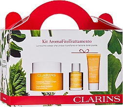 Парфумерія, косметика Набір - Clarins Aroma FitoTrattamento Set (b/scrub/250ml +b/oil/30ml + sh/gel/30ml)