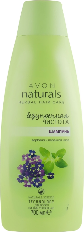 Шампунь для волосся "Бездоганна чистота. Вербена і перцева м'ята" - Avon Herbal Hair Care — фото N3