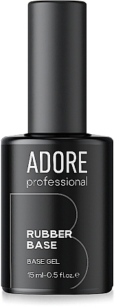 Каучуковая база для ногтей с кисточкой - Adore Professional Rubber Base — фото N3