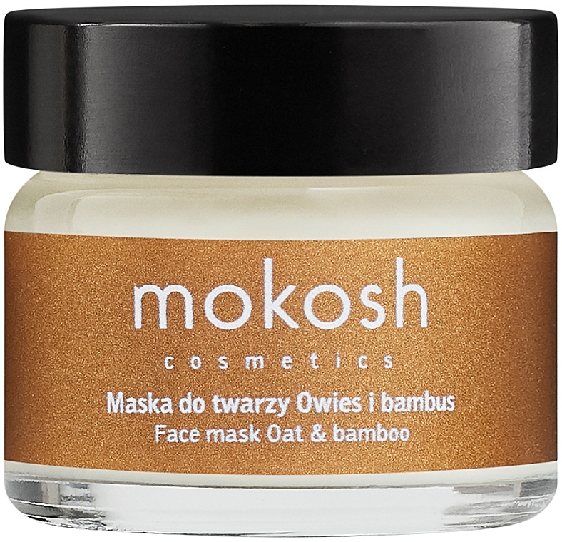 Маска для обличчя з ефектом ліфтингу "Овес і бамбук" - Mokosh Oat & Bamboo Face Mask (міні) — фото N2