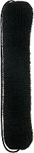 Валик для прически, с резинкой, 230 мм, черный - Lussoni Hair Bun Roll Black — фото N1