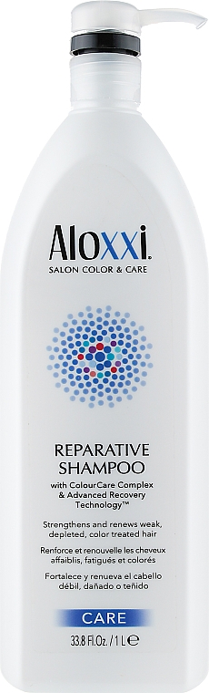 Восстанавливающий шампунь для волос - Aloxxi Reparative Shampoo — фото N3