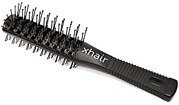 Парфумерія, косметика Щітка для волосся продувна двостороння, чорна - Xhair