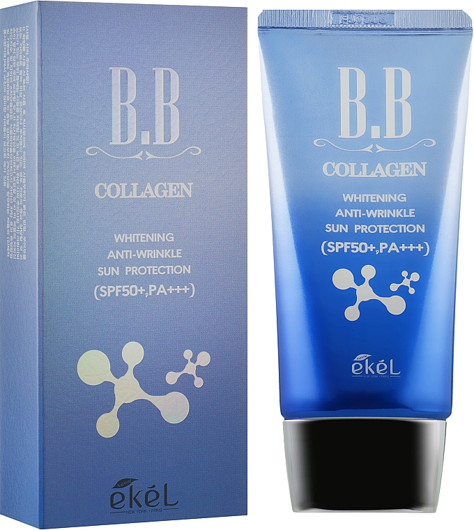 Крем для лица с экстрактом коллагена - Ekel Collagen BB Cream