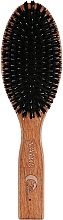 Расческа для волос на резиновой подушке с зубчиками из щетины кабана и нейлона, 11 рядов - Gorgol — фото N1