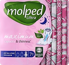 Гигиенические прокладки Ultra Night Deo Floral, 7 шт - Molped  — фото N1