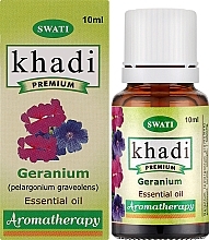 Чиста ефірна олія "Герань" - Khadi Swati Premium Pure 100% Essential Oil Geranium — фото N2