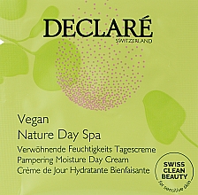 Духи, Парфюмерия, косметика Увлажняющий дневной крем для лица - Declare Vegan Nature Day Spa (пробник)