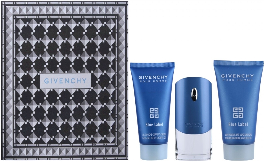 Givenchy Blue Label Pour Homme - Набор (edt/100ml + a/sh/balm/50ml + sh/gel/50ml)