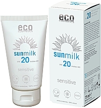 Духи, Парфюмерия, косметика Солнцезащитное молочко SPF 20 - Eco Cosmetics Sensitive Sunmilk SPF 20