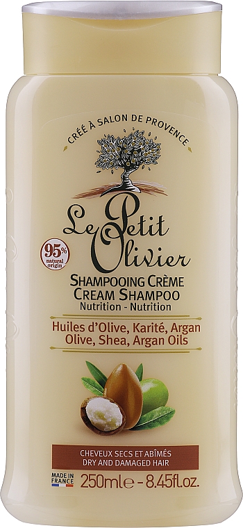 Шампунь для сухих и поврежденных волос - Le Petit Olivier Olive Karite Argan Shampoo