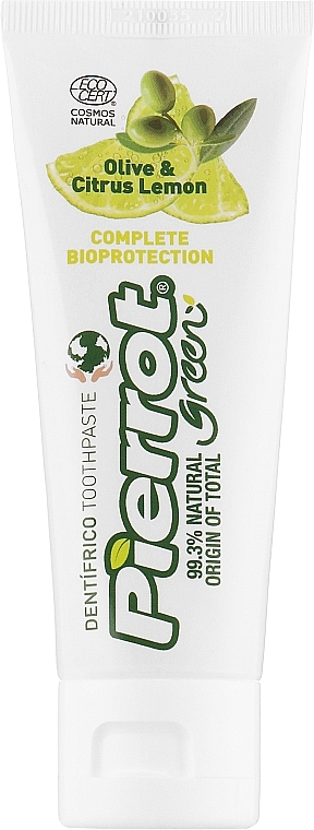 РАСПРОДАЖА Зубная паста с экстрактом из листьев оливы и лимоном - Pierrot Green Olive & Citrus Lemon Toothpaste *