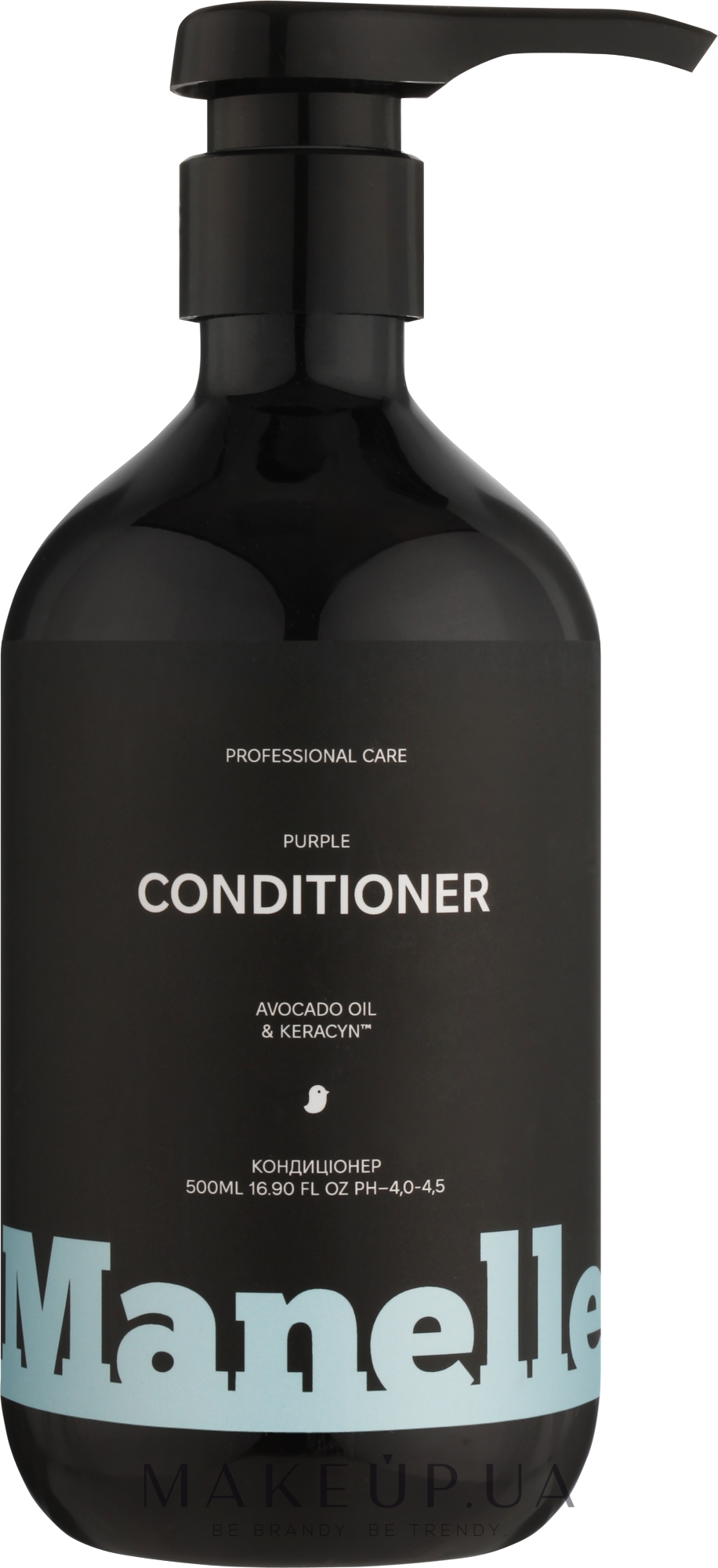 Тонуючий кондиціонер для нейтралізації жовтизни світлого волосся - Manelle Professional Care Avocado Oil & Keracyn Conditioner — фото 500ml
