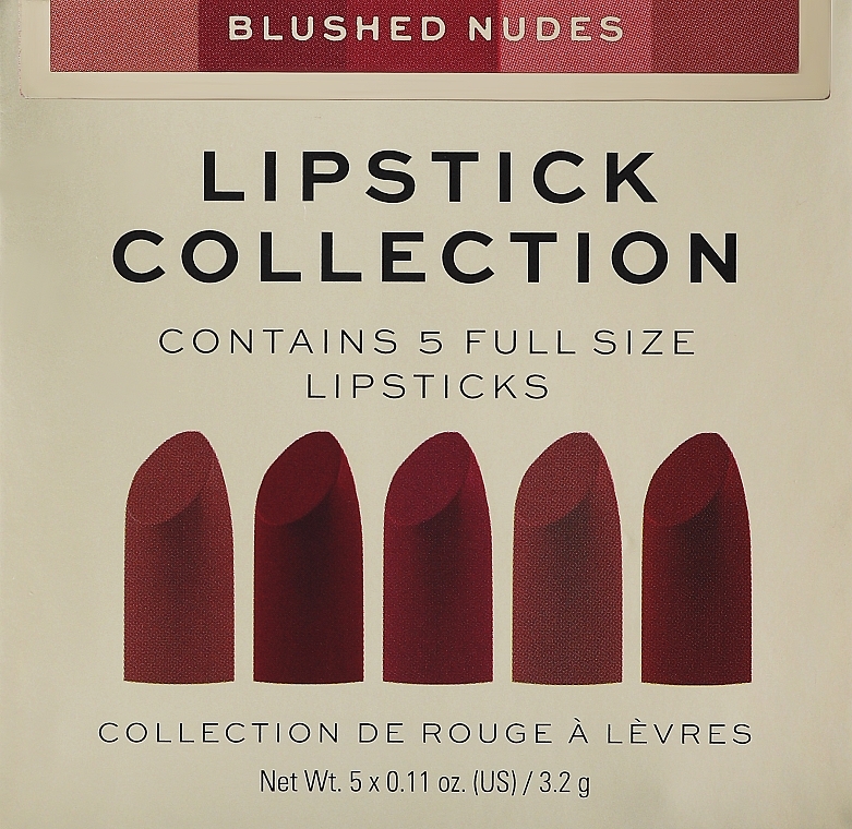 Набір з 5 помад для губ - Revolution Pro Lipstick Collection Blushed Nudes — фото N1