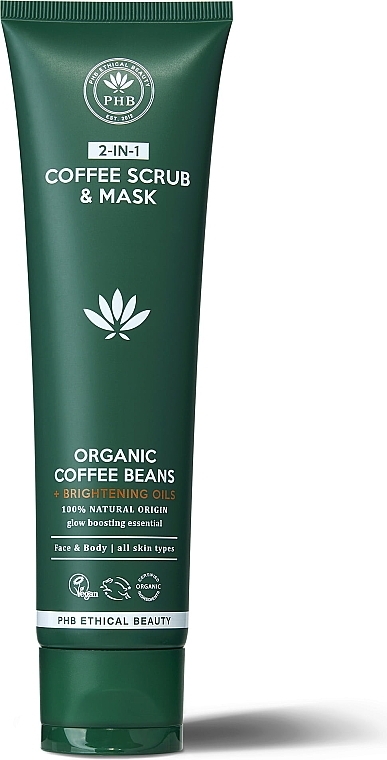 Кофейная маска-скраб для лица и тела - PHB Ethical Beauty Coffee Scrub & Mask — фото N1