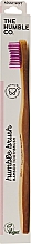Парфумерія, косметика Зубна щітка бамбукова, м'яка, малинова - The Humble Co. Adult Soft Toothbrush Purple