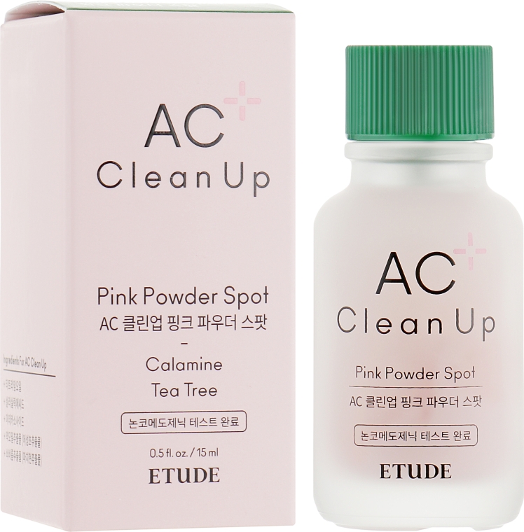 Точечное средство для борьбы с акне - Etude AC Clean Up Pink Powder Spot