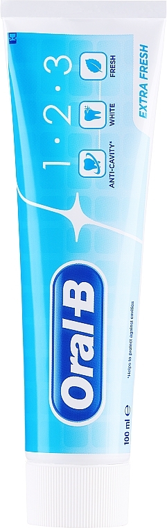 Зубна паста - Oral B 1-2-3 Salt Power White Toothpaste — фото N1