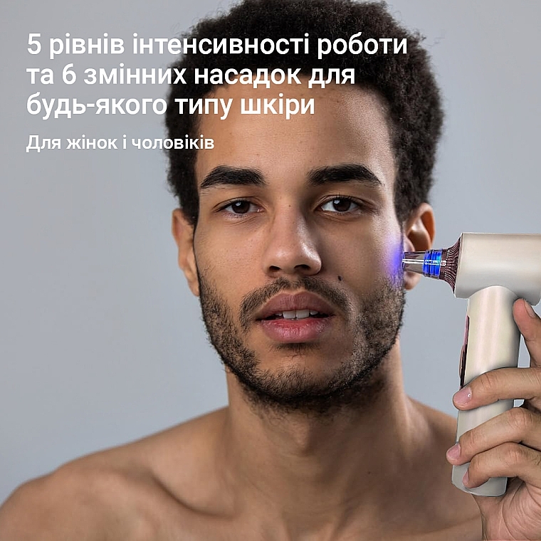 Вакуумний очищувач пор з камерою, білий - Aimed Vision Pore Cleaner Hot&Cold — фото N8