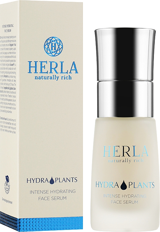 Зволожувальна сироватка для обличчя - Herla Hydra Plants Intense Hydrating Face Serum — фото N2