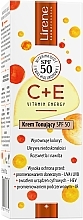 Тонуючий крем для обличчя - Lirene C + E Vitamin Energy Toning Cream SPF 50 — фото N2