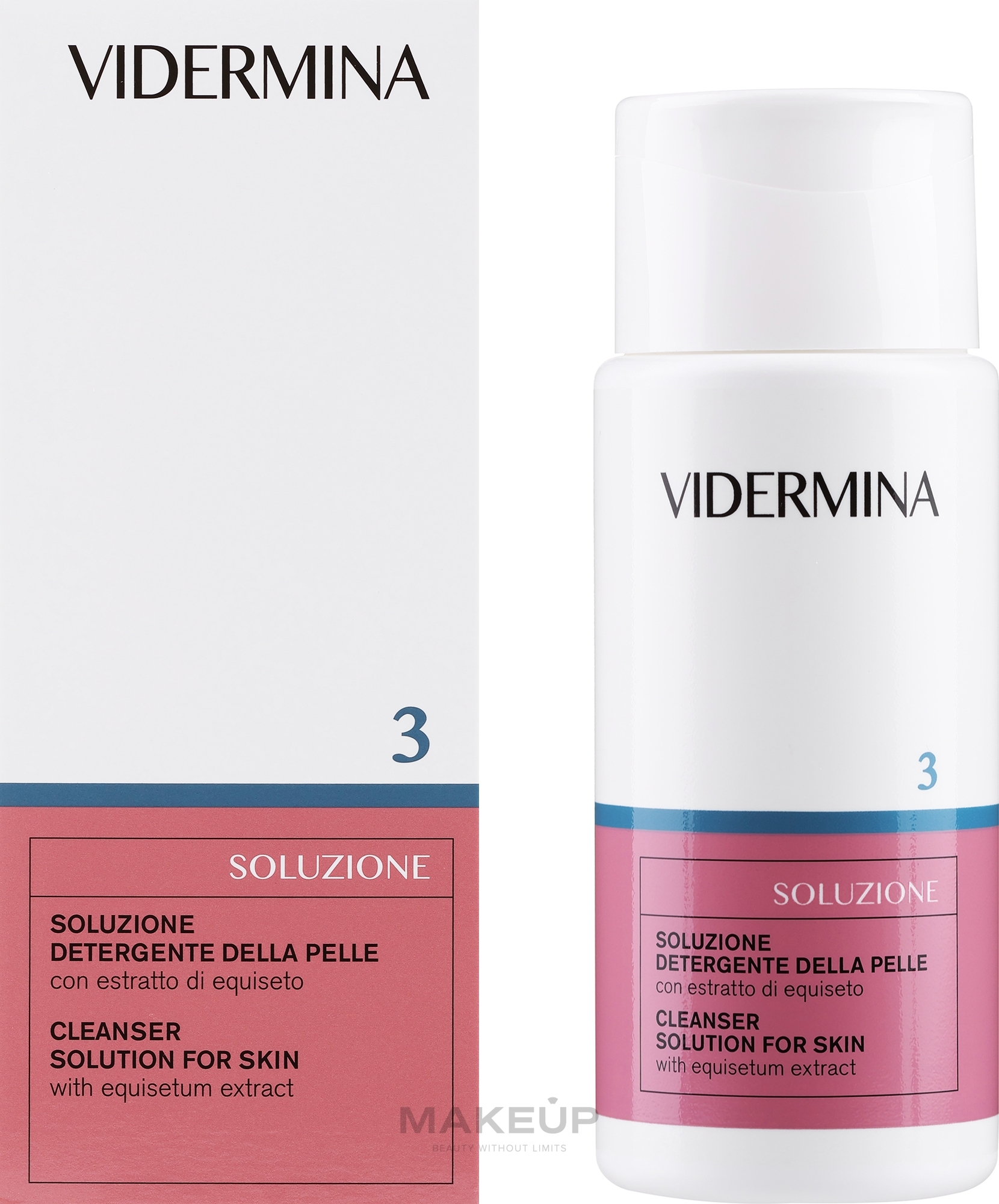 Очищающее средство для новорожденных - Vidermina 3 Cleanser Solution For Skin pH 3.5 — фото 200ml