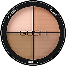 Духи, Парфюмерия, косметика УЦЕНКА Палетка для контуринга - Gosh Copenhagen Contour Strobe Kit *