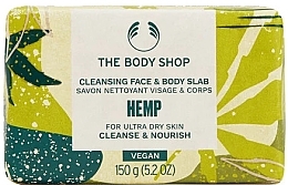 Парфумерія, косметика Очищувальне мило для обличчя й тіла "Коноплі" - The Body Shop Hemp Cleansing Face & Body Slab