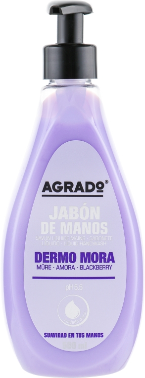 Жидкое мыло для рук с ежевикой - Agrado Hand Soap — фото N1