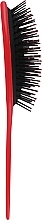 Щетка для волос массажная, С0258, красная с черным - Rapira — фото N2