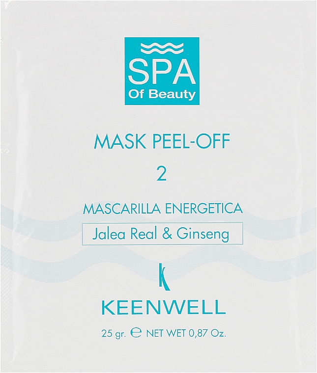 Енергетична СПА-маска № 2 - Keenwell SPA Of Beauty Mask Peel-Off 2 — фото N1