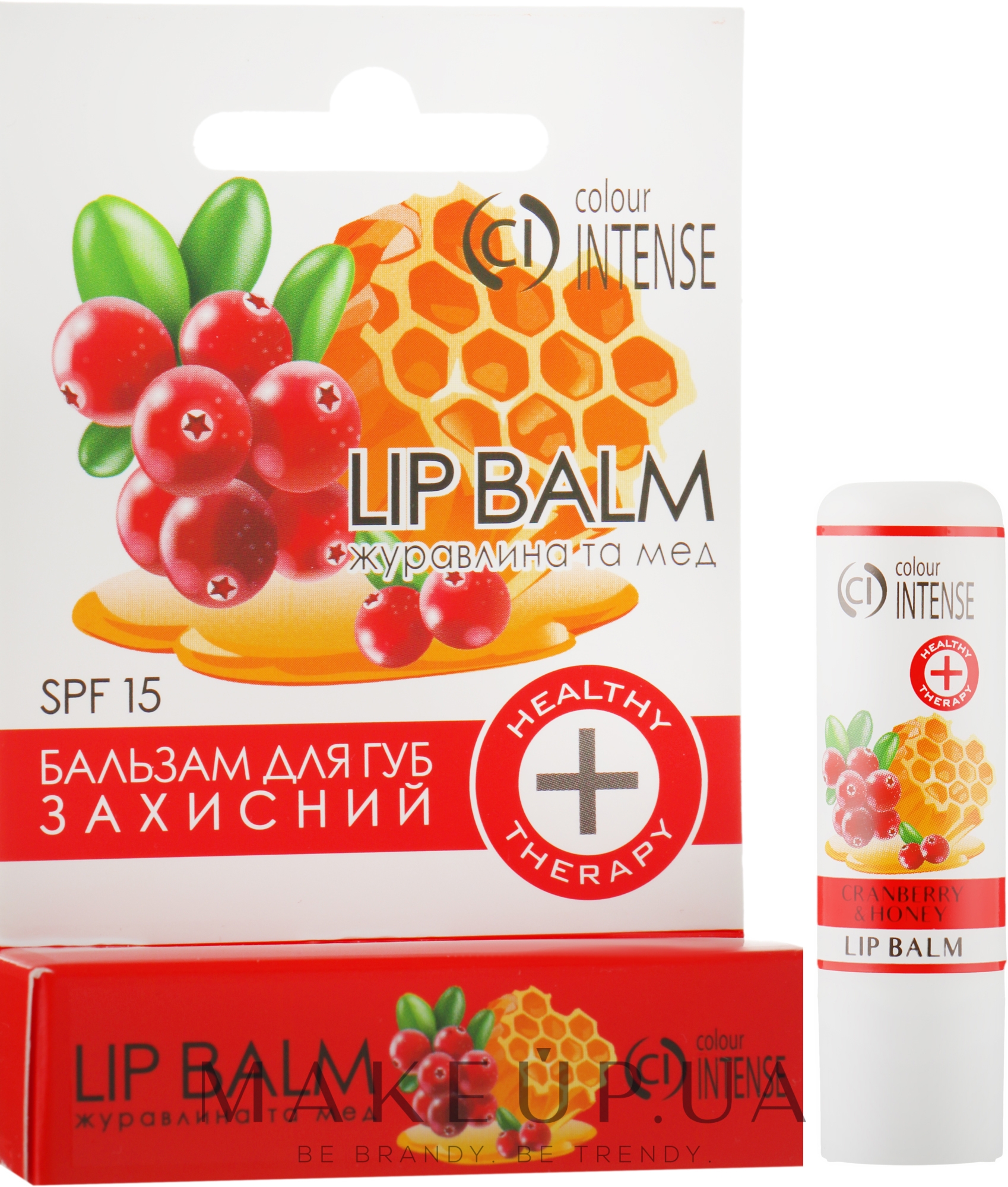Бальзам для губ пом'якшувальний "Журавлина і мед" - Colour Intense Lip Cranberry And Honey Balm — фото 5g