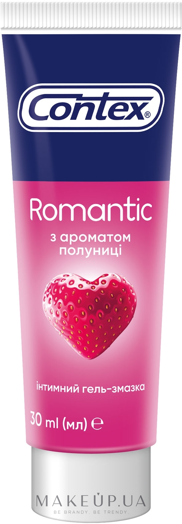 Интимный гель-смазка с ароматом клубники (лубрикант) - Contex Romantic:  купить по лучшей цене в Украине | Makeup.ua