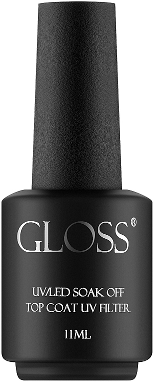 Фінішне покриття з липким шаром з UV-фільтром - Gloss Company Soak Off Top Coat UV Filter — фото N1