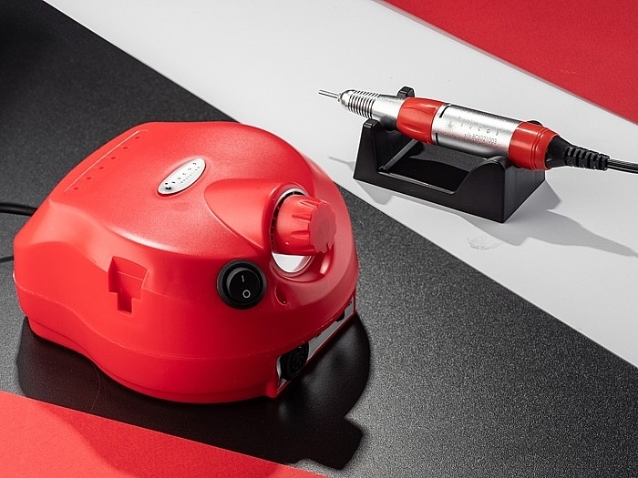 Фрезер для манікюру та педикюру, червоний - Bucos Nail Drill Pro ZS-601 Red — фото N8