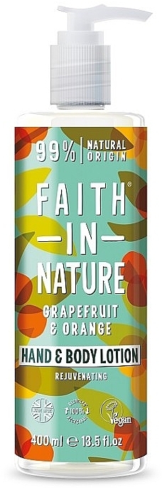 Лосьйон для рук і тіла "Грейпфрут і апельсин" - Faith in Nature Grapefruit & Orange Hand & Body Lotion — фото N1