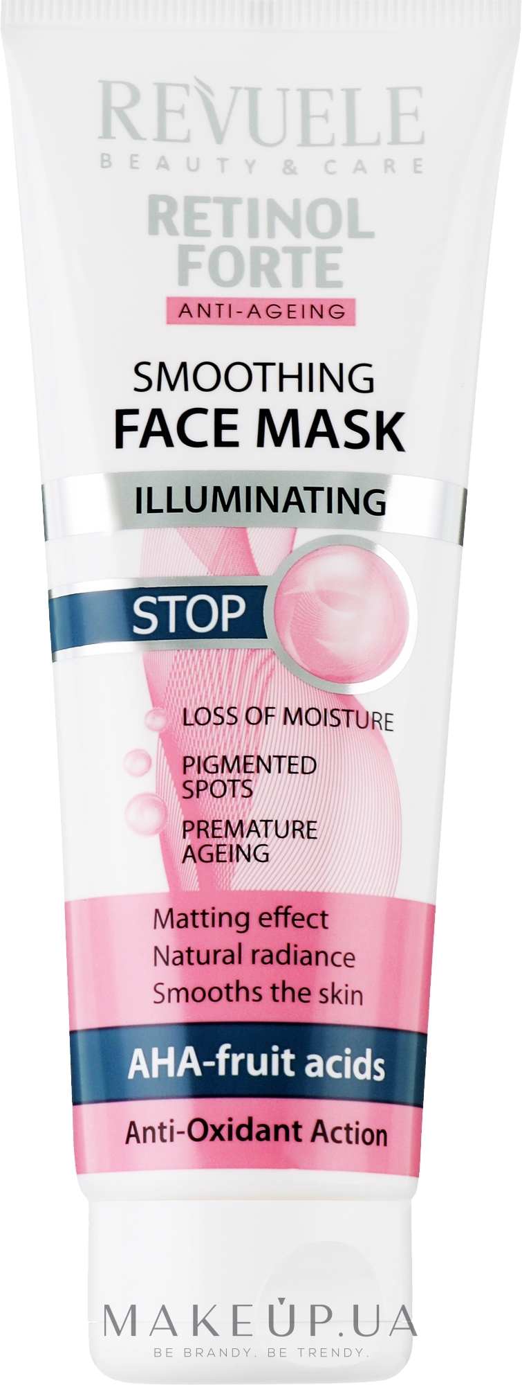 Розгладжувальна маска для обличчя - Revuele Retinol Forte Smoothing Face Mask — фото 80ml