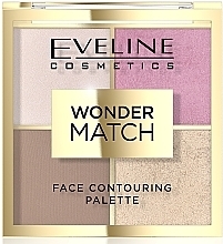 Духи, Парфюмерия, косметика Палетка для контуринга лица - Eveline Cosmetics Wonder Match Face Contouring Palette