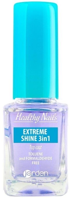 Закрепитель лака для ногтей 3 в 1 № 157 - Jerden Healthy Nails Extreme Shine 3 in 1